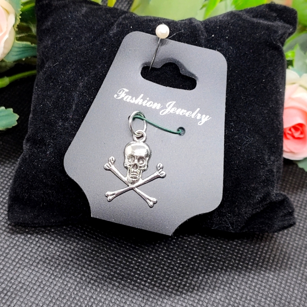 Skeleton crossbones Charm Pendant for Necklace Bracelet zipper pull Bag Charm Ne